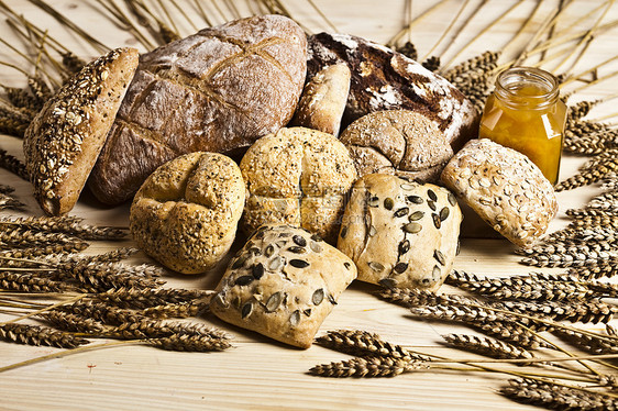面包饼谷物面粉糕点面团食物种子早餐包子粮食厨房图片
