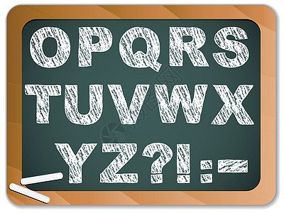 黑板上的粉笔字母字体绘画英语语言艺术公司草图课堂学校大学图片