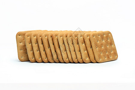 饼干堆食物生活方式甜点正方形糖类小吃面包背景图片