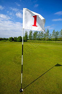 高尔夫球旗图片