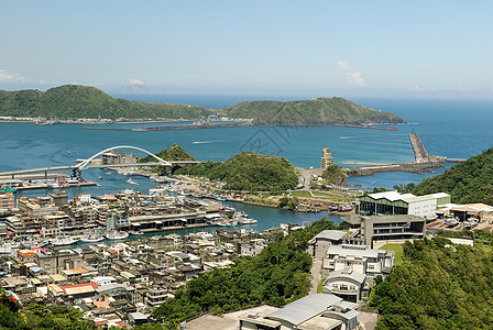 港口城市景观建筑运输建筑学海港锚地风景场景蓝色泊位地标图片