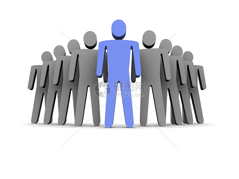 领导人及其团队商务组织人士公司白色经理插图反射领导团体图片