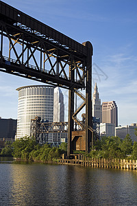 克利夫兰桥水平名楼景观风光建筑学城市黄色建筑城市生活商业图片