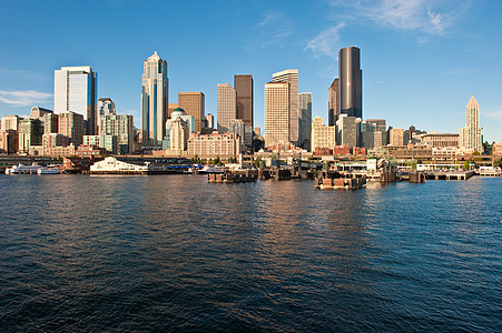 埃利奥特湾和美国西雅图市中心图片