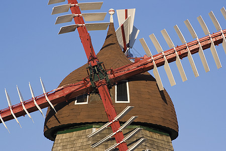 丹麦风车建筑旅行旅游假期涡轮游客麋鹿图片