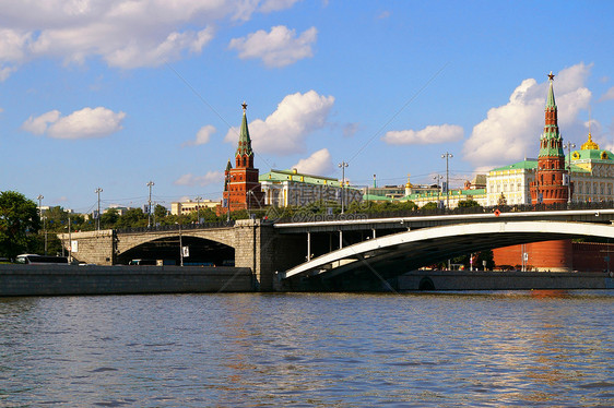 莫斯科克里姆林宫街道旅游左派建筑建筑学大教堂城市天际车辆圆顶图片