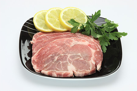 新鲜原肉片工业营养香菜水平绿色美食食物杂货店肌肉饮食图片