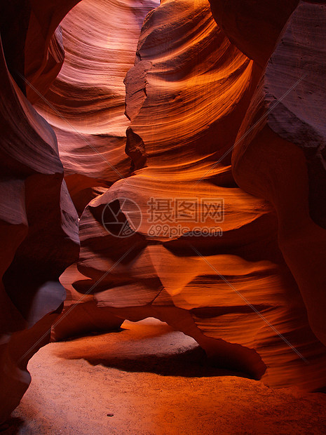 佩奇附近的上安特洛普斯小峡谷干旱游客红色侵蚀羚羊沙漠洞穴橙子黄色峡谷图片