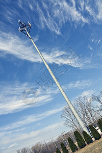 单元格塔电讯蓝色格子塔结构建筑学冰桥都市电缆风光化合物背景图片