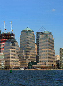 下曼哈顿天线办公室自由国家景观公园游客出租车市中心建筑学日落图片