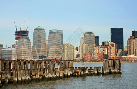 下曼哈顿天线建筑学旅行建筑出租车游客自由港口中心市中心商业图片