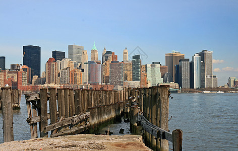 下曼哈顿天线水路出租车办公室海港港口市中心游客景观国家城市图片