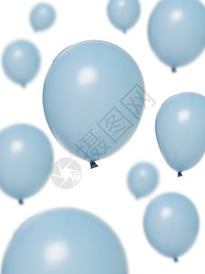 浅蓝色气球图片