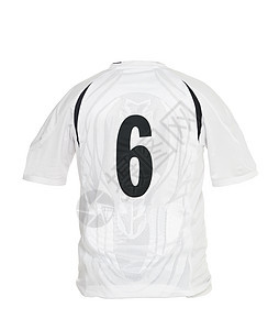 6号足球衬衫白色团队运动恤衫足球服竞技数字运动服图片