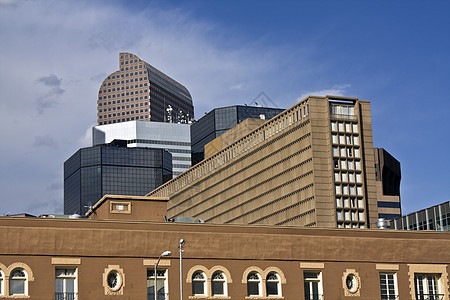 丹佛的摩天大楼风光景观建筑办公楼城市天空结构日落城市生活都市图片