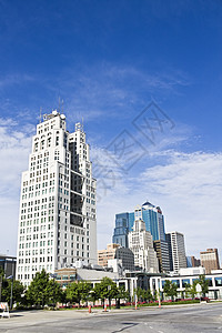 堪萨斯城  市中心城市景观摩天大楼城市生活建筑学日落天空都市风光建筑图片