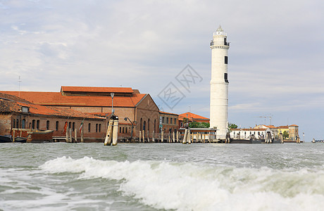 穆拉诺岛威尼斯灯塔旅行旅游运河海洋地标建筑物圆顶城市假期图片