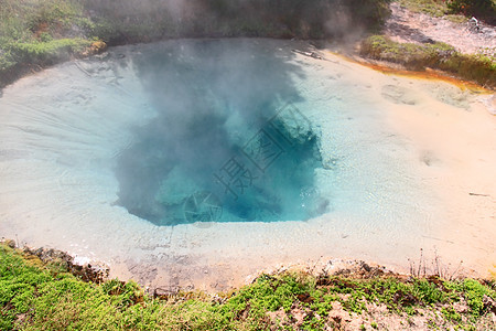 黄石公园西流域阳光天空公园蓝色旅游力量美丽火山野生动物地标图片