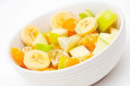 新鲜水果沙拉午餐食物营养香蕉早餐维生素饮食甜点黄色纤维图片