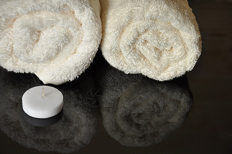 斯帕治疗护理芳香疗法卫生皮肤白色灵魂按摩毛巾图片