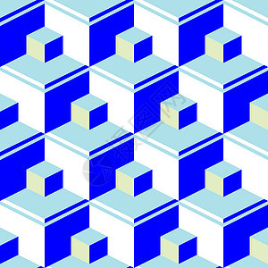 蓝色抽象立方体马赛克艺术插图墙纸风格紫色创造力线条正方形装饰图片
