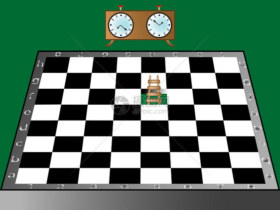 象棋 梯子和时钟木板棋子友谊黑色游戏国王男人追求女王典当图片