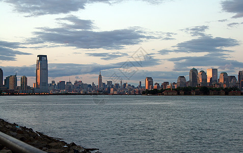 纽约市的天际市中心地标摩天大楼中心帝国吸引力风景商业景观建筑图片