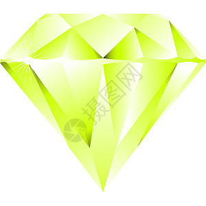 白上孤立的绿钻石礼物岩石财富插图红宝石珠宝婚姻宝石石头火花图片