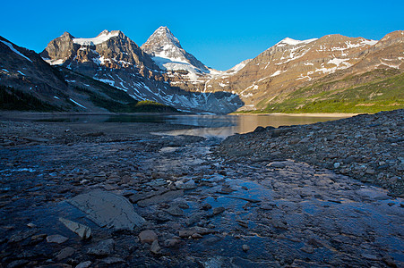 加拿大洛基山脉阿西尼博因山山脉公园峰会顶峰冰川图片