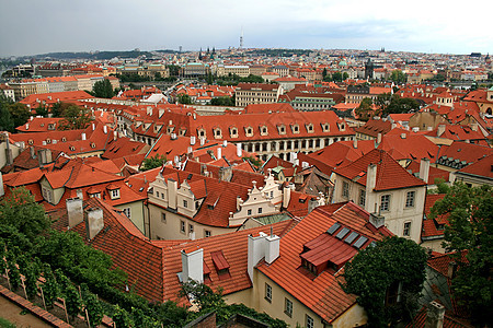 布拉格的空中观察国家旅行中心城市宗教游客街道天线首都议会图片