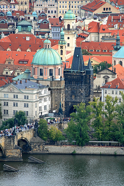 布拉格的空中观察议会国家天线旅行教会游客大教堂城市住宅宗教图片