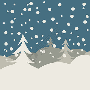 冬季说明卡分支机构雾凇寒意森林树木季节灰色松树天空白色图片