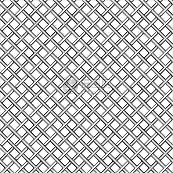 设计有金属现实实事求是网格的设计灰色网状对角线工业白色安全宏观插图栅栏墙纸图片