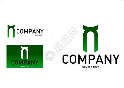 标识绿色广告商业品牌身份公司背景图片
