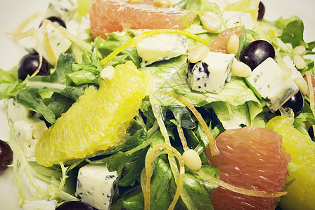 夏季沙拉蔬菜午餐菜单坚果松子水果产品美食盘子浆果图片