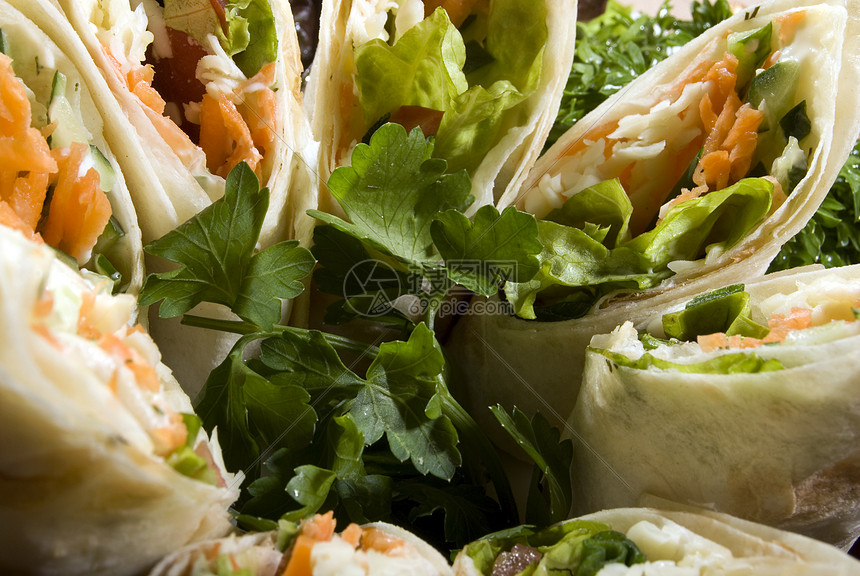 蔬菜开胃菜饮食香菜菜单晚餐奢华餐厅沙拉盘子橙子服务图片