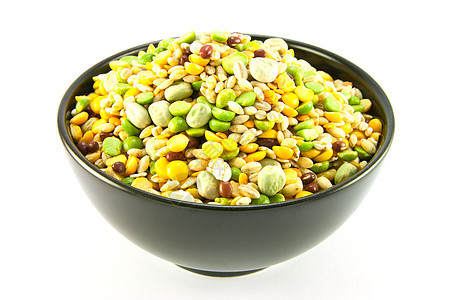 碗里的汤脉冲营养园艺传统核心黑色食物谷物饮食种子厨房图片