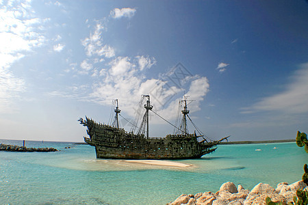 加勒比海盗船水手热带旅行地理岩石血管巡航海岸线海滩世界图片