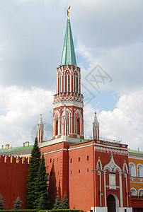 莫斯科红广场上的克里姆林宫尼科尔斯卡亚塔图片