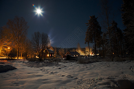 月球花园白色星星乡村窗户月亮场景天空季节房子月光图片