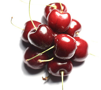 樱桃果汁白色营养水果健康红色饮食图片