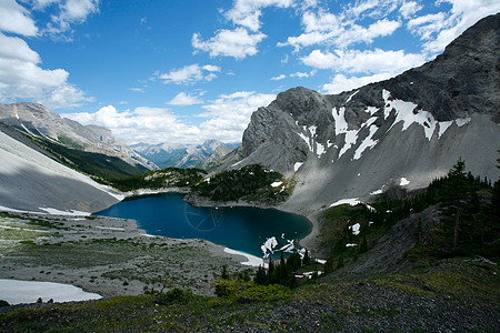 加拿大洛基山脉加拉泰亚湖图片