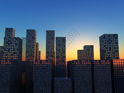 纽约市景观都市摩天大楼建筑物天空建筑市中心蓝色城市建筑学图片