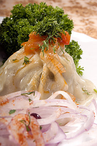 热亚洲菜奢华蔬菜美食营养国家菜单餐厅烹饪香菜享受图片