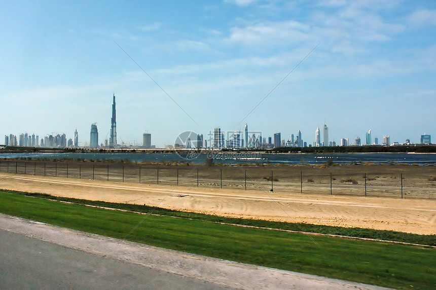迪拜城市风景与世界最高建筑 布吉迪拜818米图片