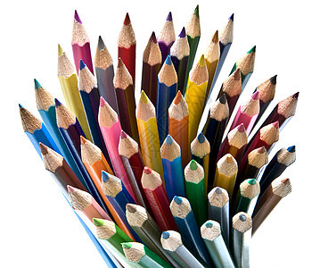 蜡笔和铅笔木头娱乐闲暇红色创造力绿色孩子们童年爱好学校图片