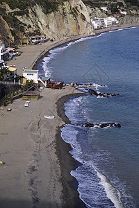 伊塔利 坎帕尼亚 伊希亚岛 安热洛 圣安热罗海滩小岛坐骨晴天建筑学历史旅行温泉假期历史性太阳图片
