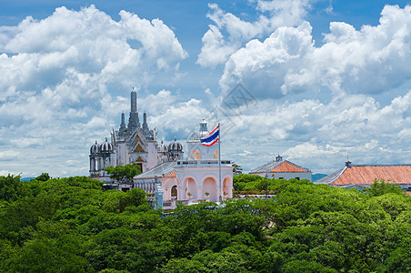 泰国寺庙游客团体旅行历史蓝色旅游佛塔宗教文化作品图片