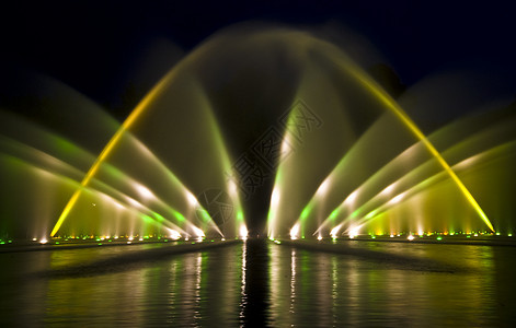 水展示夜景汉堡吸引力旅游场景辉煌喷泉焰火旅行音乐图片