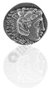 亚历山大古希腊帝特拉希姆 公元前315年艺术大力士男人传奇国王硬币皇帝历史镜子钱币学图片